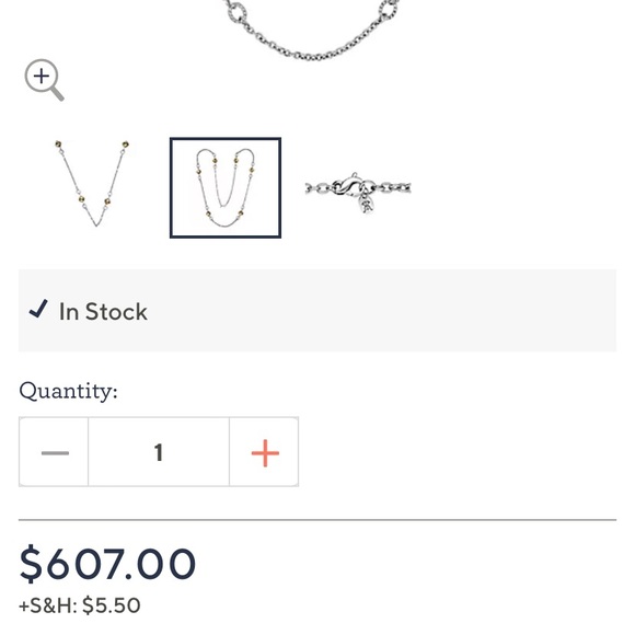 Tiffany Kay Herringbone Yellow Quartz Sterling Silver 36”Necklace - Picture 8 of 10